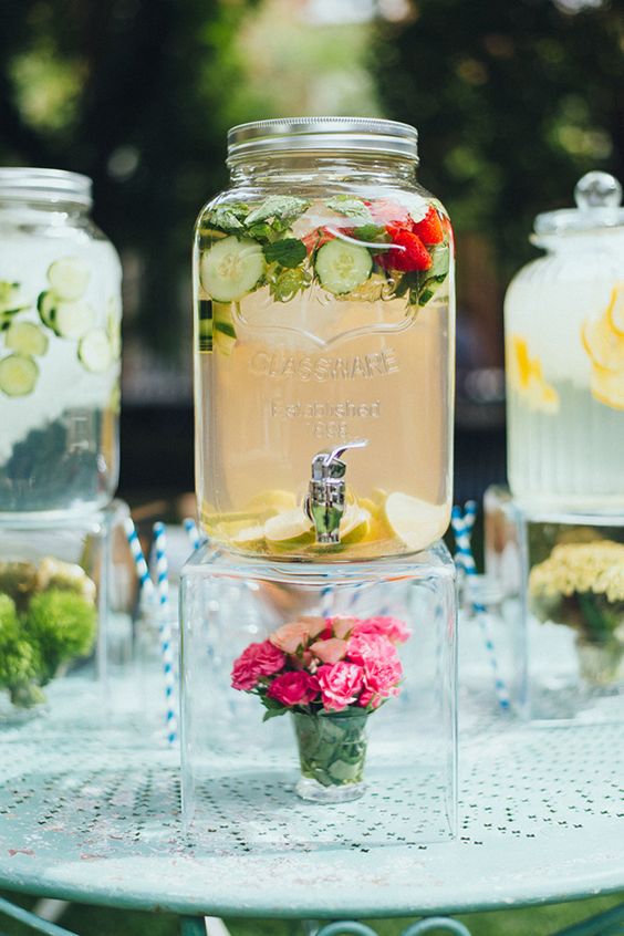 bar à eau-mariage-concombre